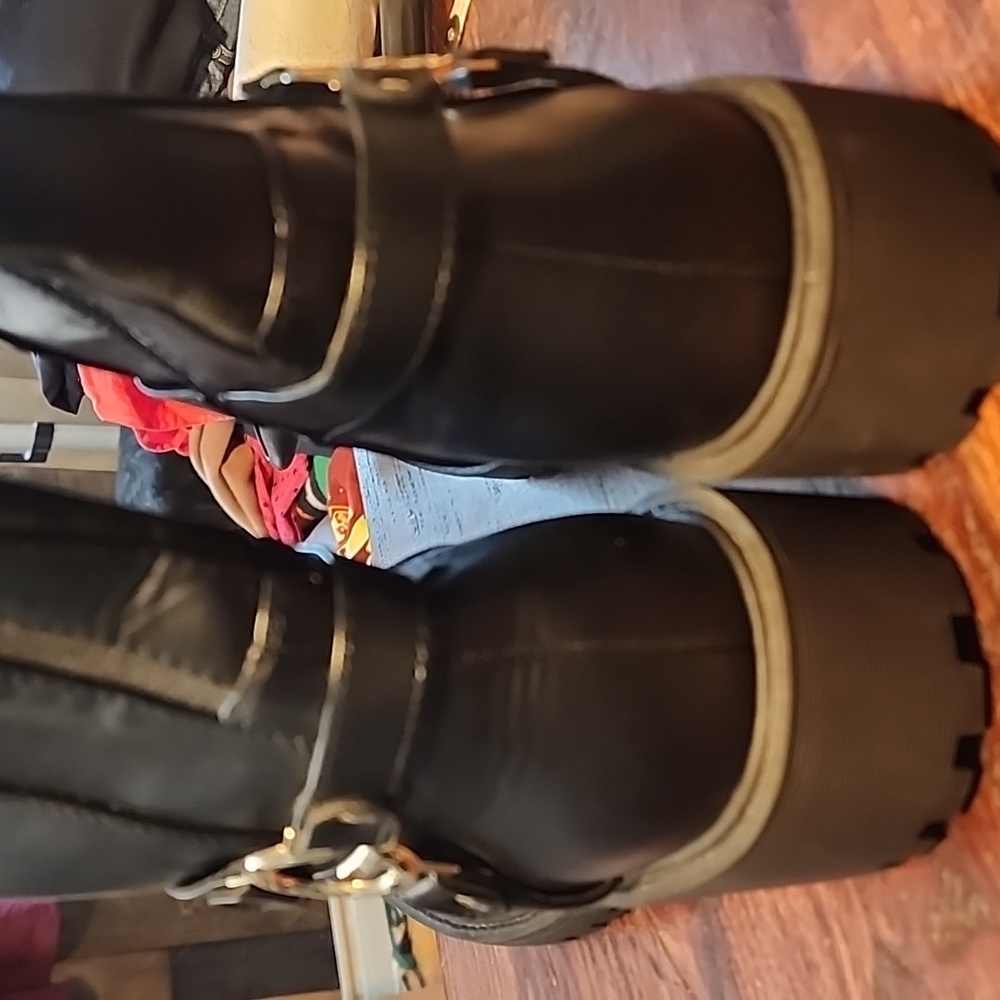 GBG Los Angeles Boots Black Size 8.5 - Picture 6 of 7